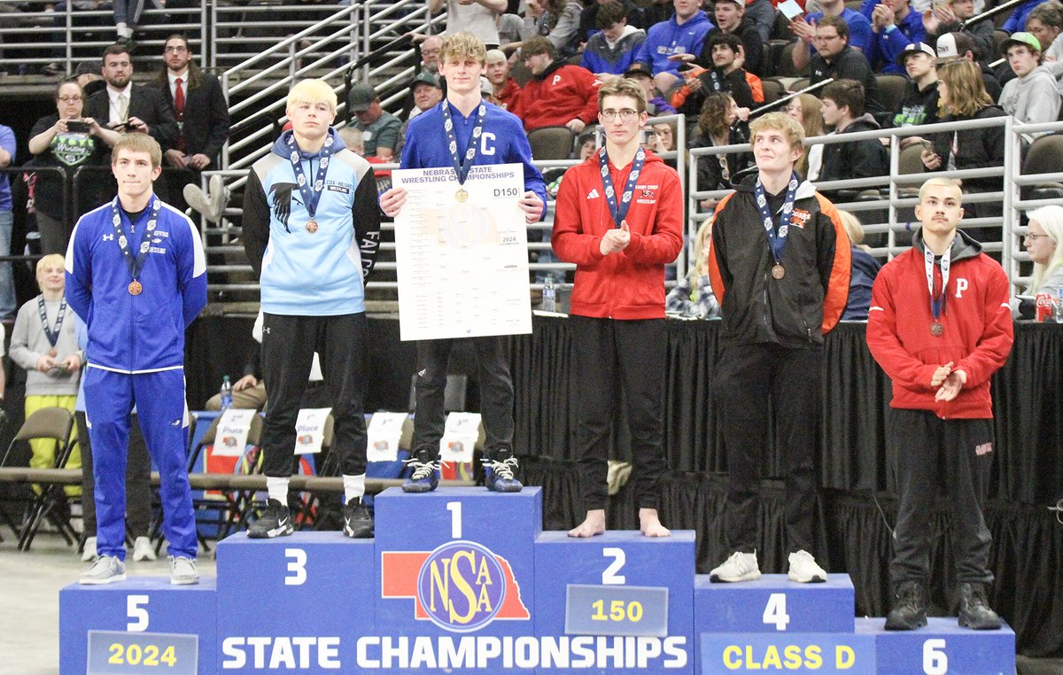 State WR: Jarrett Dodson of <a href="/bronco_wrestle/">Centennial Wrestling</a> wins gold at state wrestling in the Class D 150-pound division. Way to go, Jarrett! #broncoblue #statechampion #congratulations