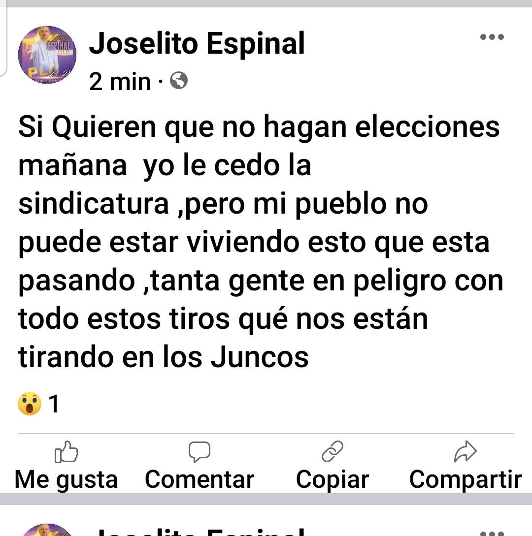 RobertQuezadaR's tweet photo. #AHORA
Alcalde de Monción #JoselitoEspinal, junto a varios miembros del #CCPLD, están siendo agredidos a tiros en la comunidad de Los Juncos, Provincia Santiago Rodríguez… @PoliciaRD @CrisCabRD @juntacentral @ElvinCastillo @JaimeRinconRD https://t.co/URp5SaKaTO