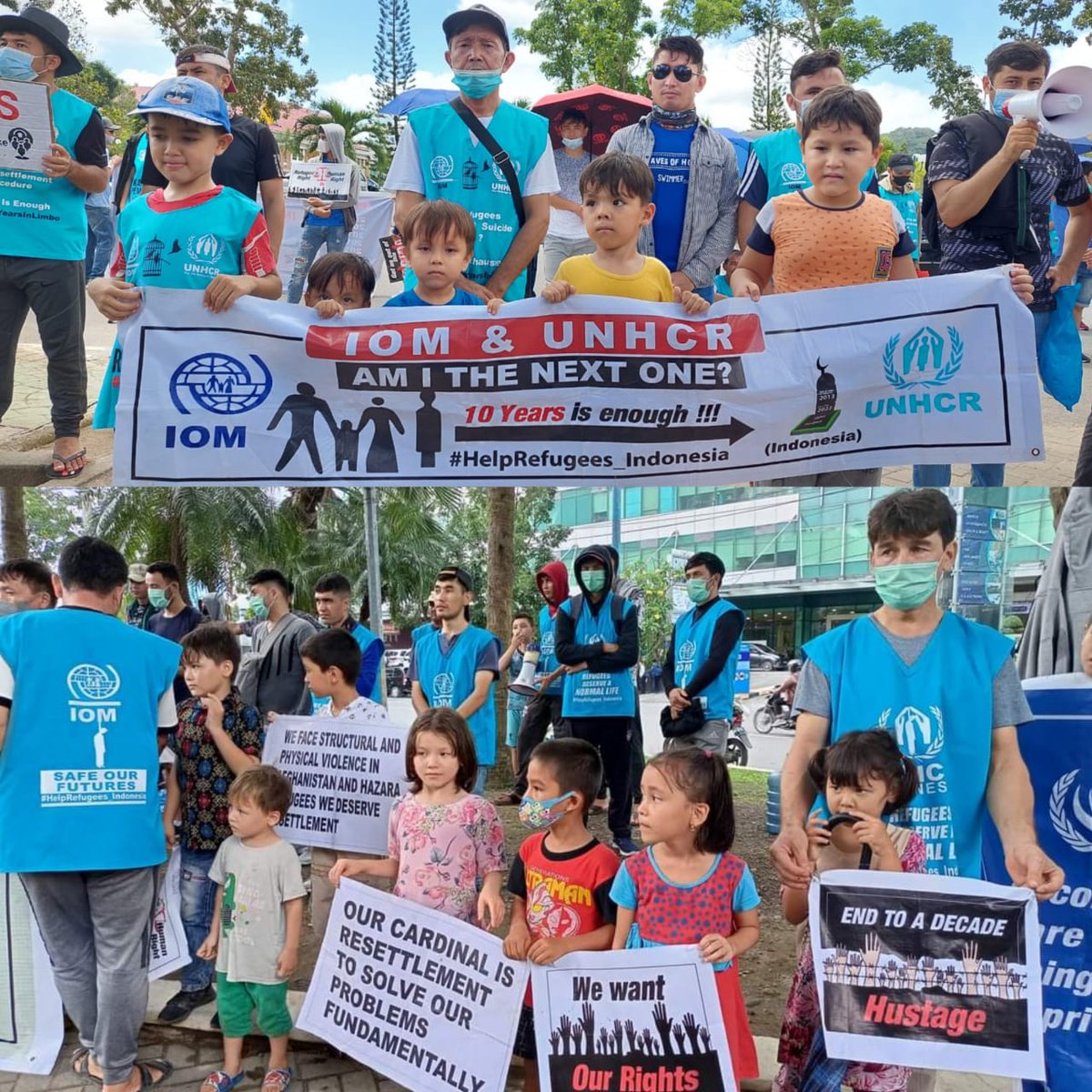 DordanaAmini's tweet photo. #End12YearsInLimbo_Indonesia
Imagine your children didn't have access to any kind of education institutions, your elderly have no access to health insurance, job or to travel.
This is how Hazara refugees are living in Indonesia everyday for a decade.
@UNICEF https://t.co/OMwGAlFUSq