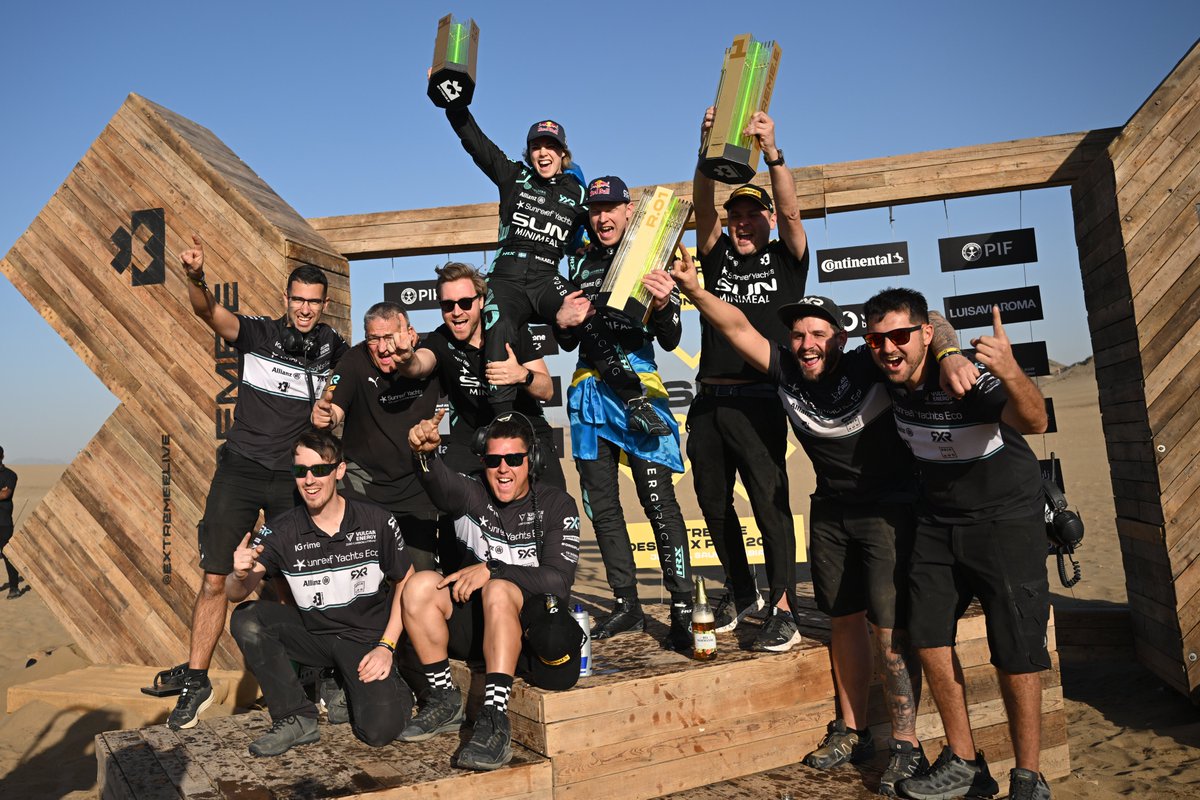 After taking the win in Round 1 of yesterday's Desert X Prix, we're pumped and ready for another epic day of racing!