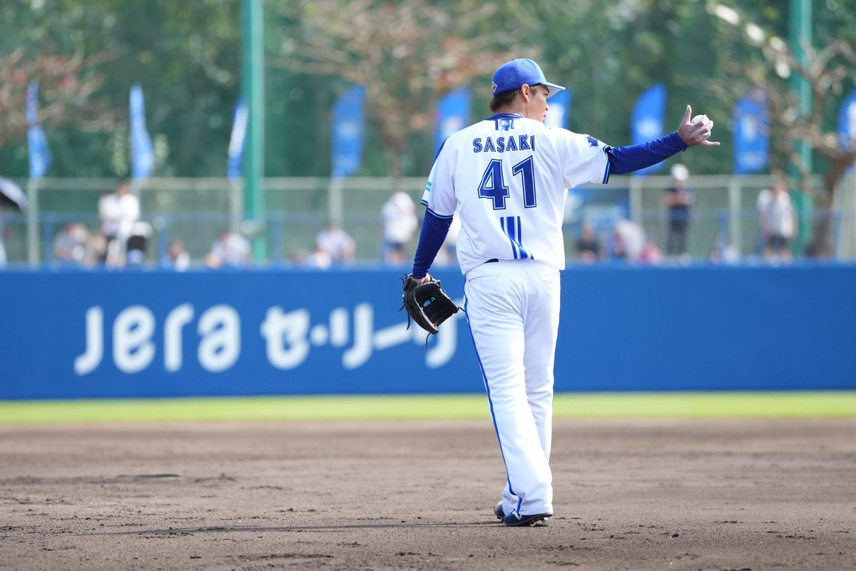 7回から登板の #佐々木千隼 選手は2イニングを投げて打者6人に対し無