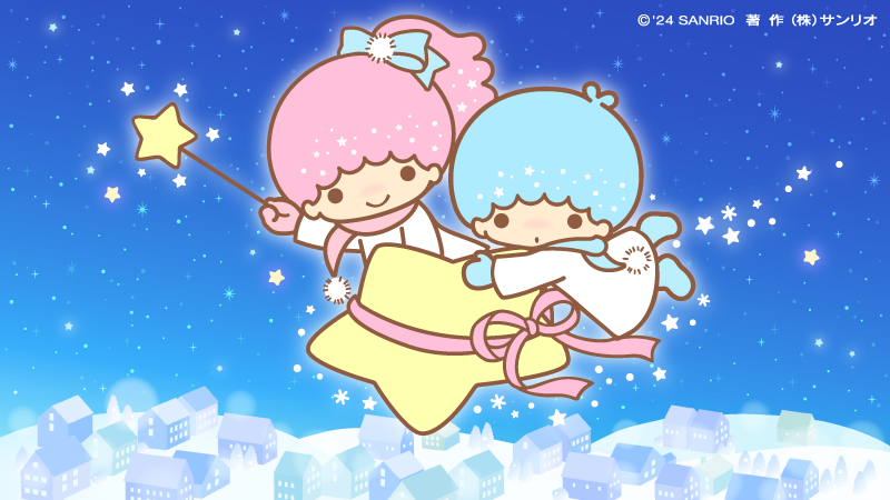 kikilala_sanrio's tweet photo. 雪に染まった街ってロマンチック…☆　でもキキは寒さにびっくりして、それどころじゃないみたいね☆ https://t.co/wzpt6TZzzh