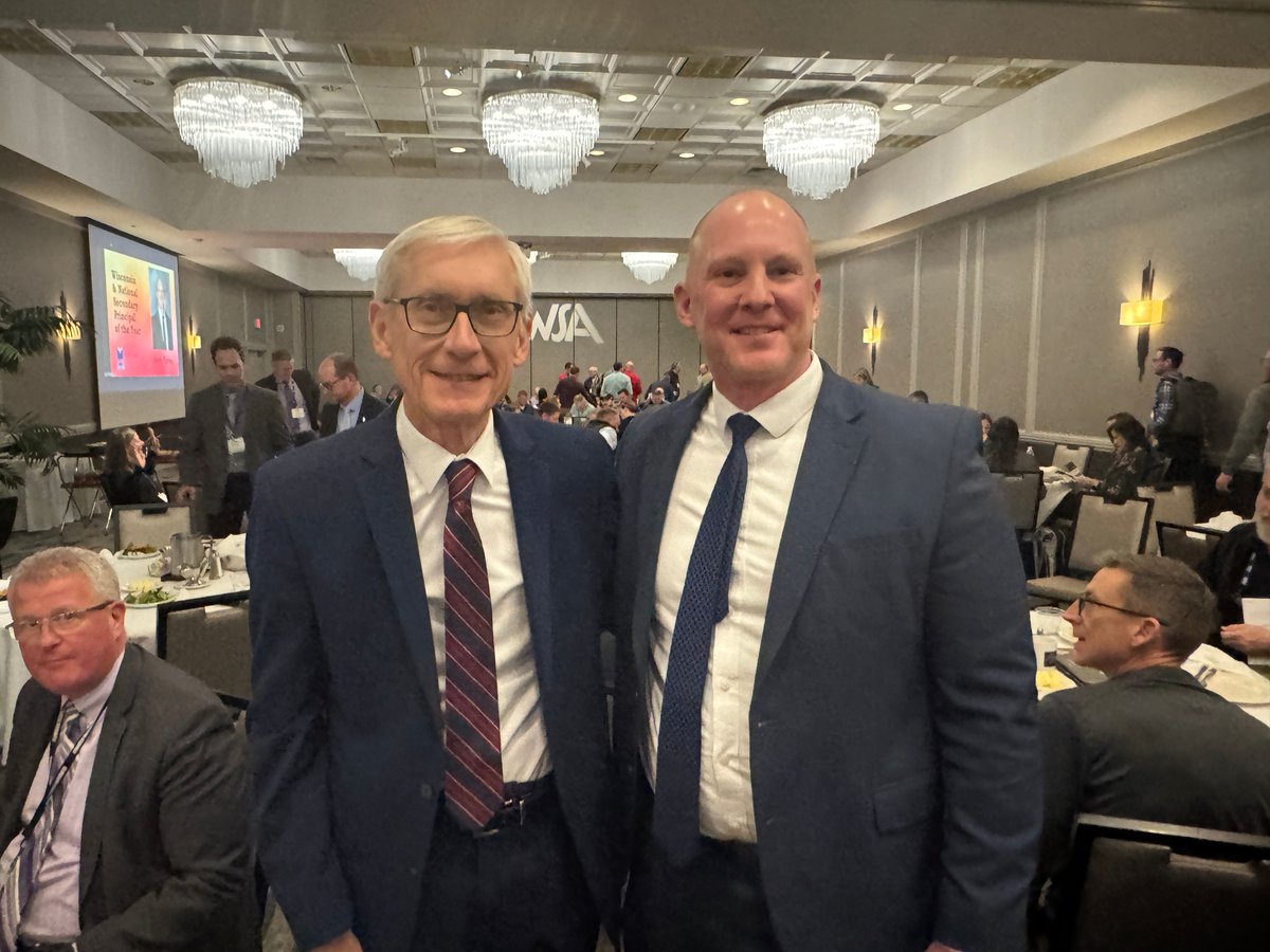 It was an honor to join the Association of Wisconsin School Administrators to present Andy Farley with the Wisconsin Secondary Principal of the Year Award. A state and national winner, Andy, you've made us all very proud. Thanks for all your good work on behalf of our kids.