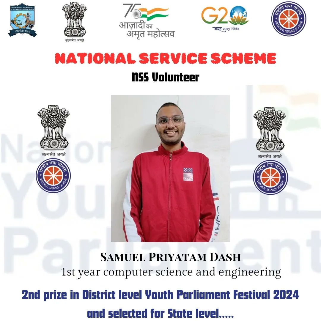 Participation of NSS VSSUT Volunteers  in District level Youth Parliament.
@SDTEOdisha @_NSSIndia @DHE_Odisha @ianuragthakur @nssbbsr @pankajsinghips @YASMinistry @VSSUTB