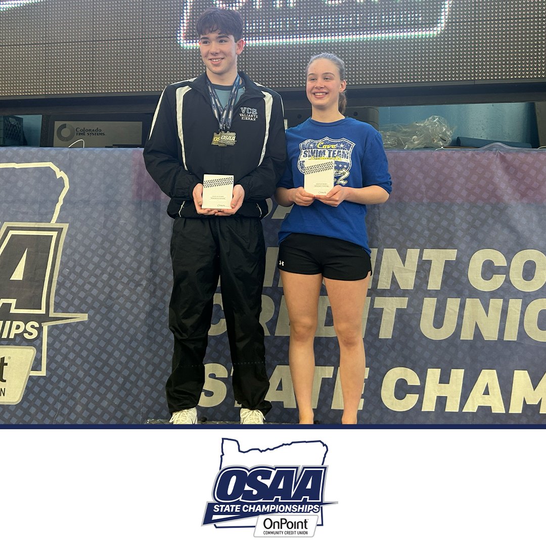Congrats to our Moda Health athletes of the meet!

6A:
Maeve DeYoung,  - West Linn
Mason Hopper,  - Nelson
5A:

Maddie Thornton -  Bend 
Campbell McKean - Caldera 

4A/3A/2A/1A: 
Becca Koza - Cove/Union
Kieran Leatherwood - Valley Catholic
