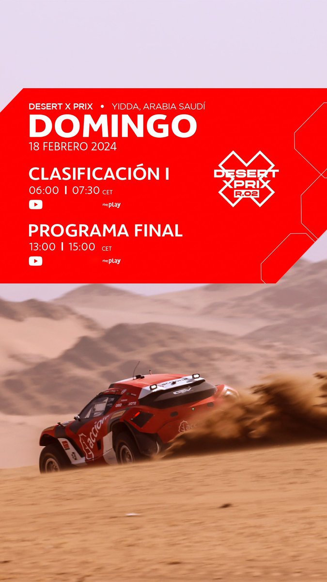 Are you going to miss it? #DesertXPrix @LaiaSanz_ @FrazzzMcConnell