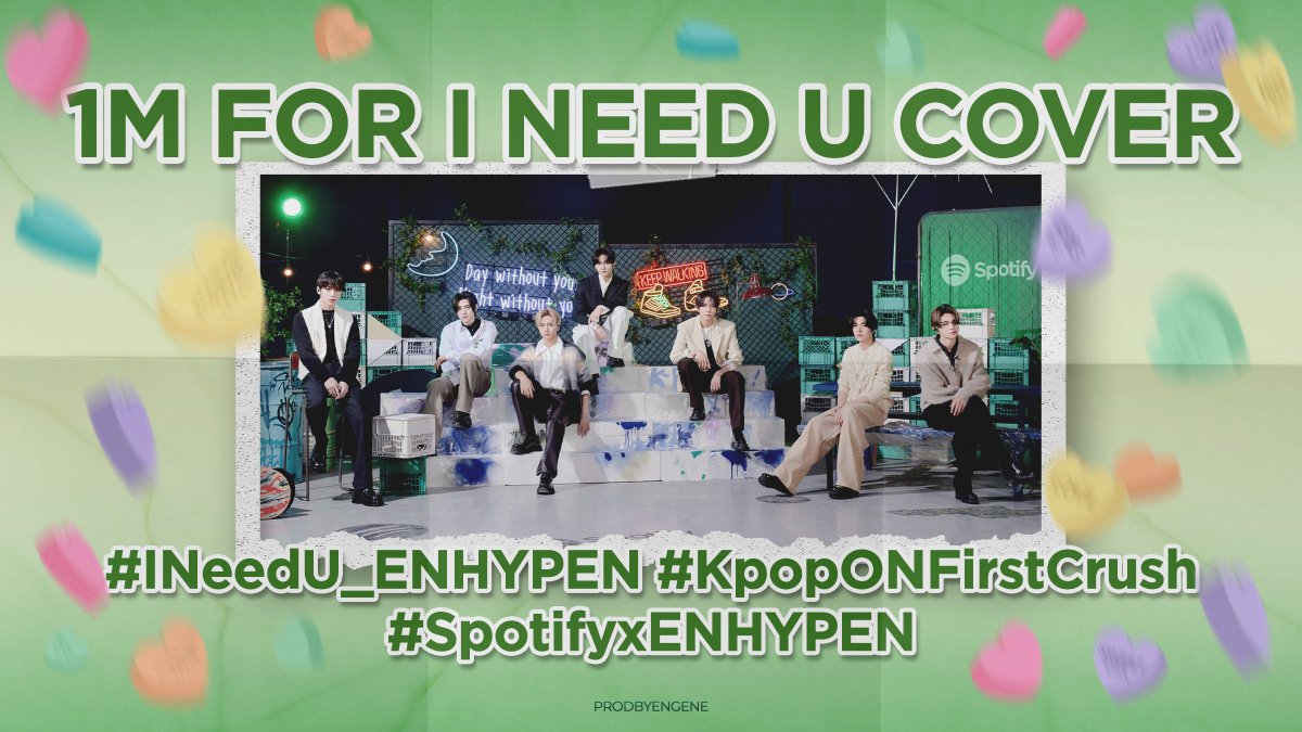 #ENHYPEN_INeedU_Cover debuts with 1,007,170 streams on Spotify!! 🎊 Kudos for doubling our Goals in one day! and now there's a dance challenge heating up! 🔥 Let's groove to the rhythm and keep those streams flowing! 💃🕺 1M FOR I NEED U COVER #ENHYPEN #INeedU_ENHYPEN…