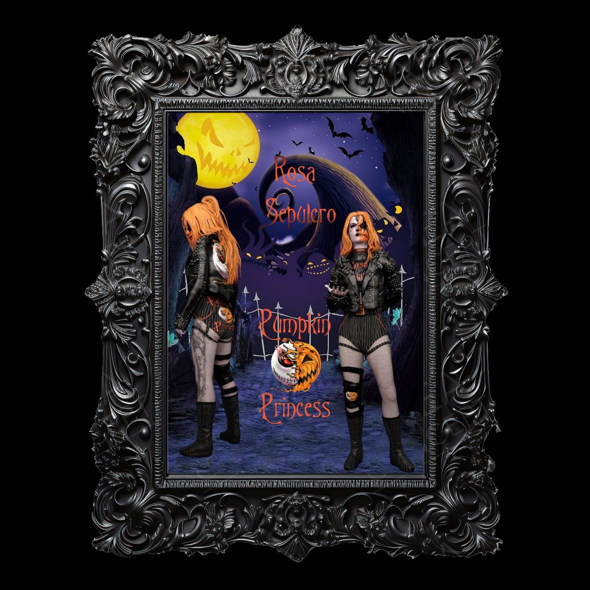 MaydayStylez2k's tweet photo. Rosa: 2k24 I'll be making my rounds for some bookings, so until I get to smash some yalls heads in, here's my entrance #PumpkinPrincess 😁🎃 https://t.co/u62xxKgxDo