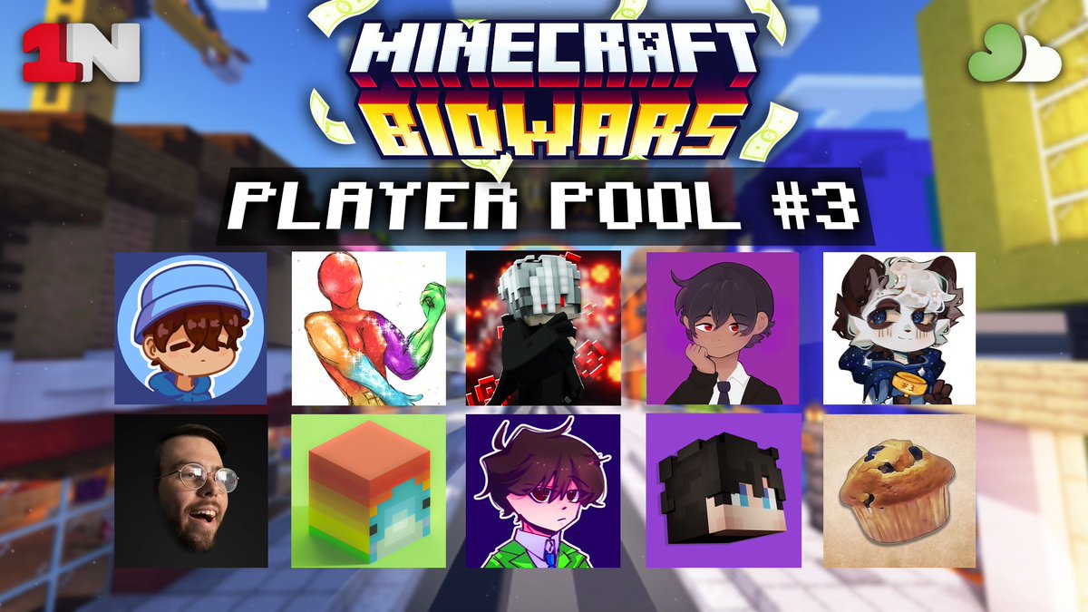Introducing the next 10 players for Bidwars 4.5! 🏆

<a href="/lolfrostyMC/">Frosty</a> <a href="/gummywroms/">gummywroms</a> <a href="/InfernallyBW/">Infernally</a> <a href="/PlazaMCC/">Plaza</a> <a href="/kelawesome_/">kel</a> <a href="/KryticZeuz/">Zeuz</a> <a href="/kysiek1234/">kysiek</a> <a href="/LuigiToan/">LuigiToan</a> @tingzminecraft @Merffinn 

Watch them compete in Bidwars 4.5 on February 25th at 3PM Eastern! 💵
🚦 Sponsored by <a href="/thewheelinc/">The Wheel</a>
