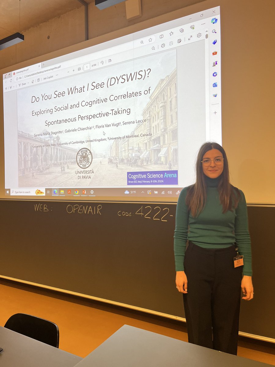 serena_stag's tweet image. Presenting our multi-study project on spontaneous perspective-taking at CSA2024 in Brixen @LecceSerena @GabrieleChierc1 @FTVugt