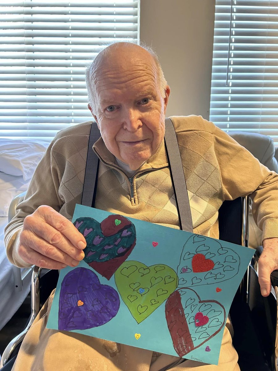 WhiteStoneCCRC's tweet photo. To end Valentine’s week celebrations  the Community Life Services Department would like to thank Guilford Park Presbyterian Preschool, education and Hopewell Elementary School in Trinity, NC for the best Valentine Cards ever! They made these for our Care Center residents ❤️ https://t.co/XEnwl8E4Fv