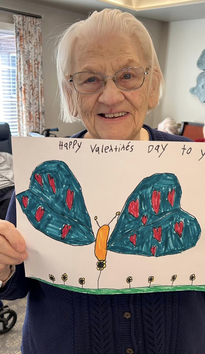 WhiteStoneCCRC's tweet photo. To end Valentine’s week celebrations  the Community Life Services Department would like to thank Guilford Park Presbyterian Preschool, education and Hopewell Elementary School in Trinity, NC for the best Valentine Cards ever! They made these for our Care Center residents ❤️ https://t.co/XEnwl8E4Fv