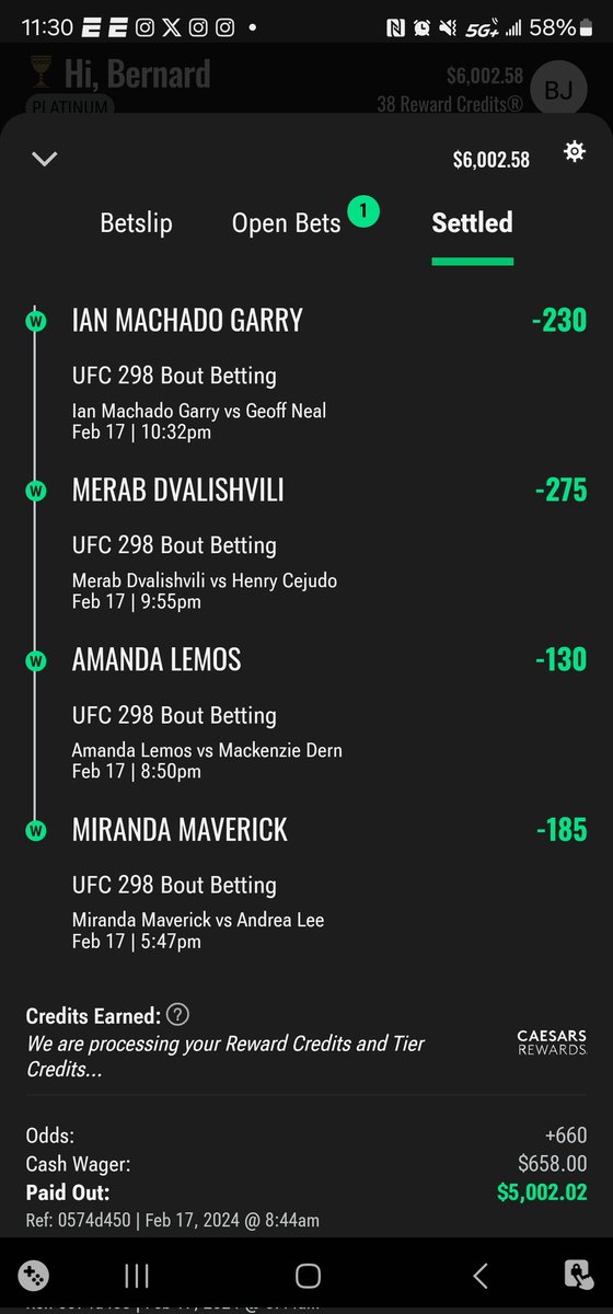 fightinguru's tweet photo. Another successful week for the King and his team! 10x our money back same day profits! Cash in big with us again next weekend. DM if you don't know how to sign up #mmaparlayking #fightinguru #UFC300 #investments #parlaywin #bettingsports #sportsbetting #bettingtipster #UFC298 https://t.co/aUZlVvVv0V