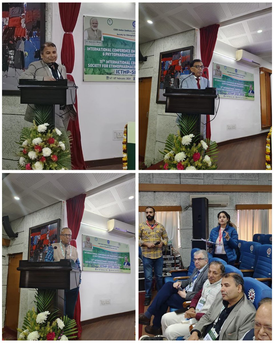 ICTMP-SFEC 2024 Day 2 - Dr. Arun Bandyopadhyay, Dr. Subarna Roy @officialsubarna , Prof. Sitesh C Bachar, Prof. Sayeed Ahmed and Prof. L. Sathiyanarayanan delivered the talk during the Scientific session on 'Global Positioning of AYUSH Products: Standardization and Validation'.