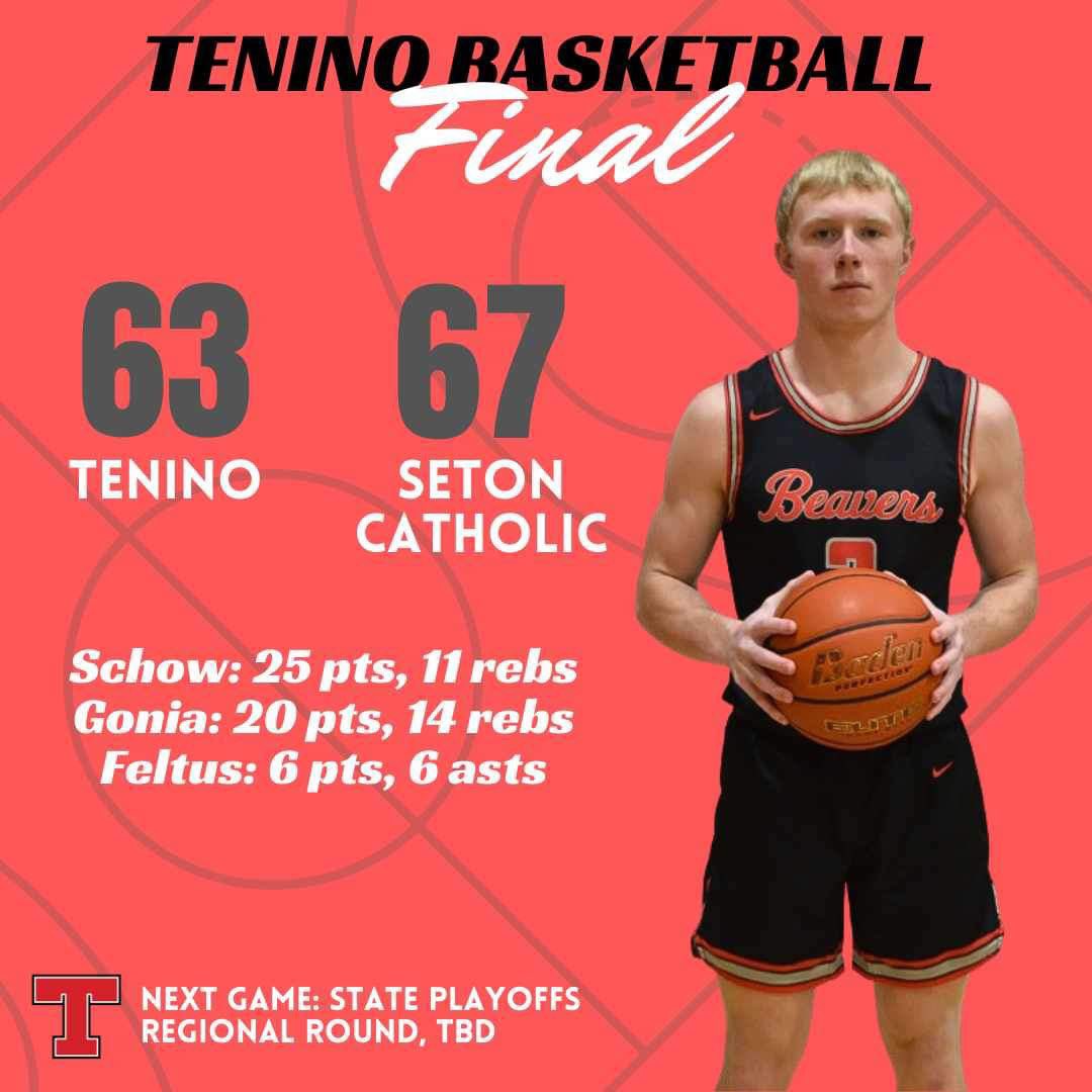 Not the result we wanted, a poor first half sunk us. Great effort and grit showed by our guys to battle back. Thank you to all who traveled and supported us. We await announcement of our state seeding and matchup to come tomorrow #GoBeavs #OnTenino