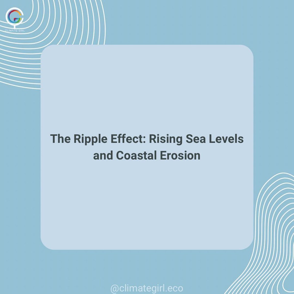 climategirlnft's tweet photo. Rising sea levels cause coastal erosion, impacting communities, economies, and ecosystems. Sustainable coastal management is crucial for resilience. 🌊🏝️ #CoastalErosion #ClimateChange #climategirlnft #nft #climategirl #OpenseaNFTs https://t.co/6ab0ueBFa1