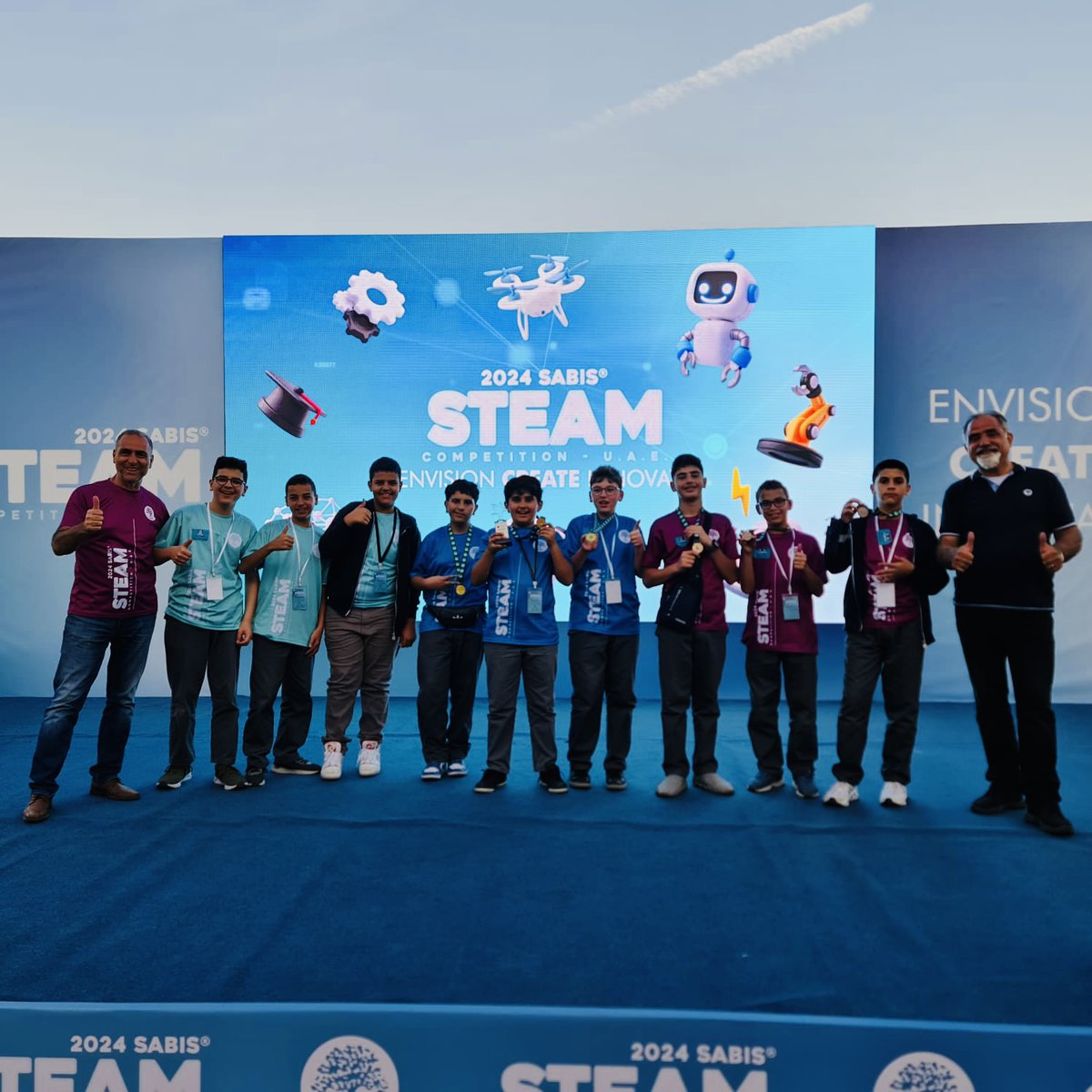 TChoueifat's tweet photo. We are thrilled to announce that ISC Doha secured first place in Electronics for both academic and non-academic competitions, along with an impressive third place in Robotics Autonomous at the SABIS STEAM Competition in the UAE!
🏆🔧🤖 #ISCproud #STEAMchampions" https://t.co/nxOx7qMjj8
