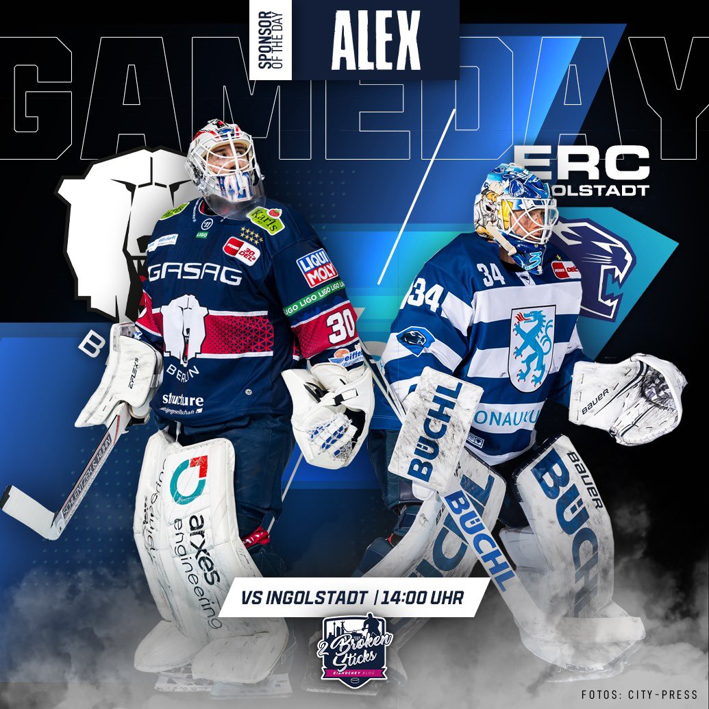 2BrokenSticks's tweet photo. Heute gehts direkt weiter beim Panther-Wochenende. Heute sind die Wildkatzen aus Ingolstadt zu Besuch. Das erste Bully findet um 14:00 Uhr in der #MBA statt #ebb #eisbärenberlin #ing #ercingolstadt #ebbing https://t.co/Jtk8qbaeZB