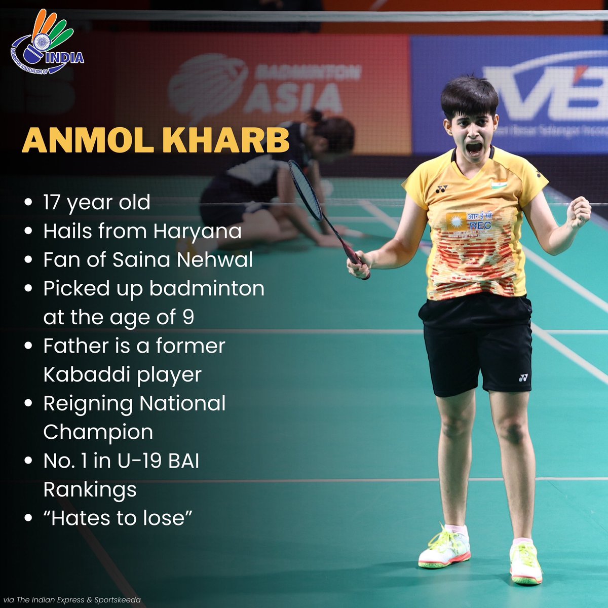 ANMOL KHARB IS TRULY UNBELIEVABLE..!! 🤯 WR 472 won all 3 matches in her first intl tournament 👉 Wu Luo Yu 🇨🇳 ( 149) in Group Stage 👉 Natsuki N 🇯🇵 ( 29) in Semi Finals 👉 Pornpicha 🇹🇭 (45) in Finals 17 year old Anmol just Hates to loose ...!!! #BATC2024 #IndianBadminton