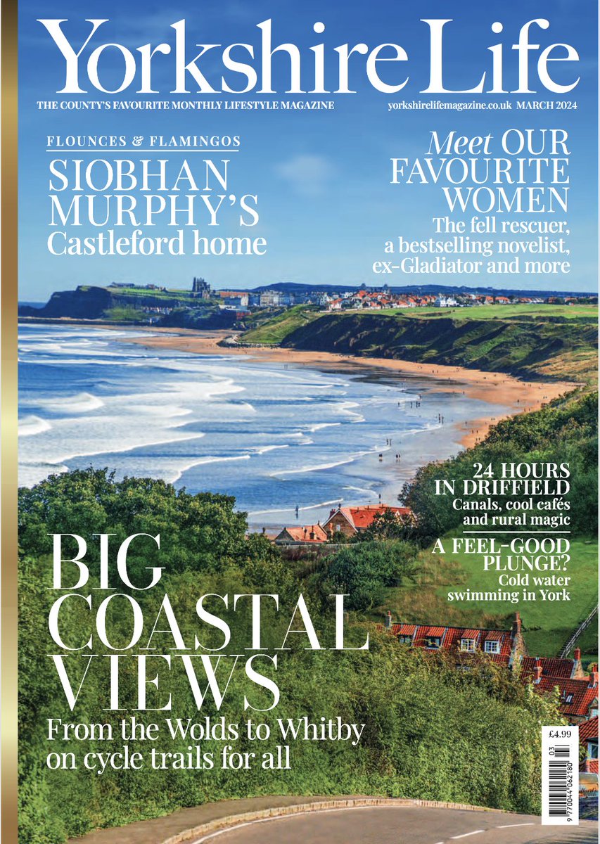 Delighted to have secured a 2nd magazine cover for @routeyc Down Lythe Bank is one of the best views on the Whitby Road Loop & included in the cycle touring route I followed with @MrMarkBeaumont in December 2023. Read more here yorkshirelifemagazine.co.uk/app/YORCOM/edi… routeyc.co.uk/cycling