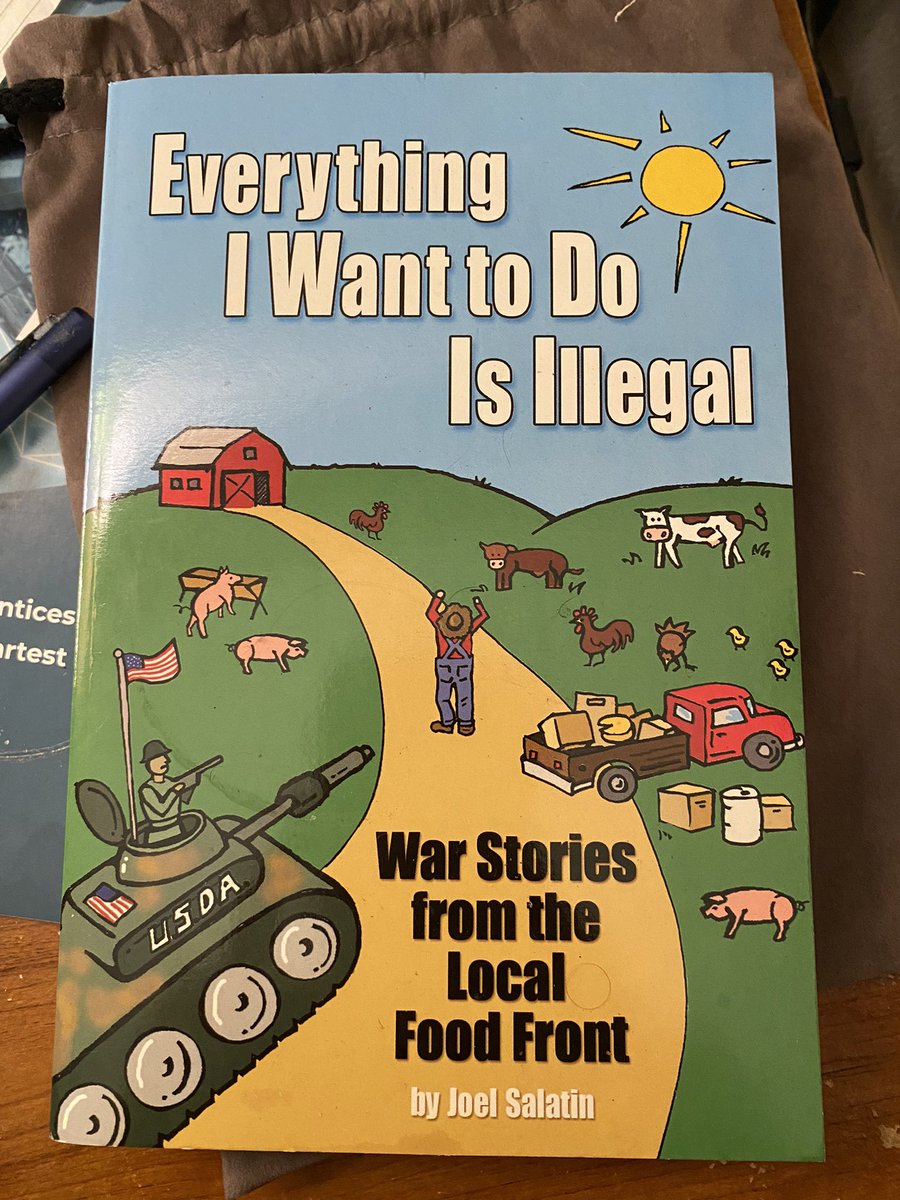 Everything I Want To Do Is Illegal is a hilarious book even though the topic is deadly serious. It's an in your face rational rebuttal to all of the STUPIDEST things government and agribusinesses do to screw up farming and the food supply: amazon.com/Everything-Wan… #ad