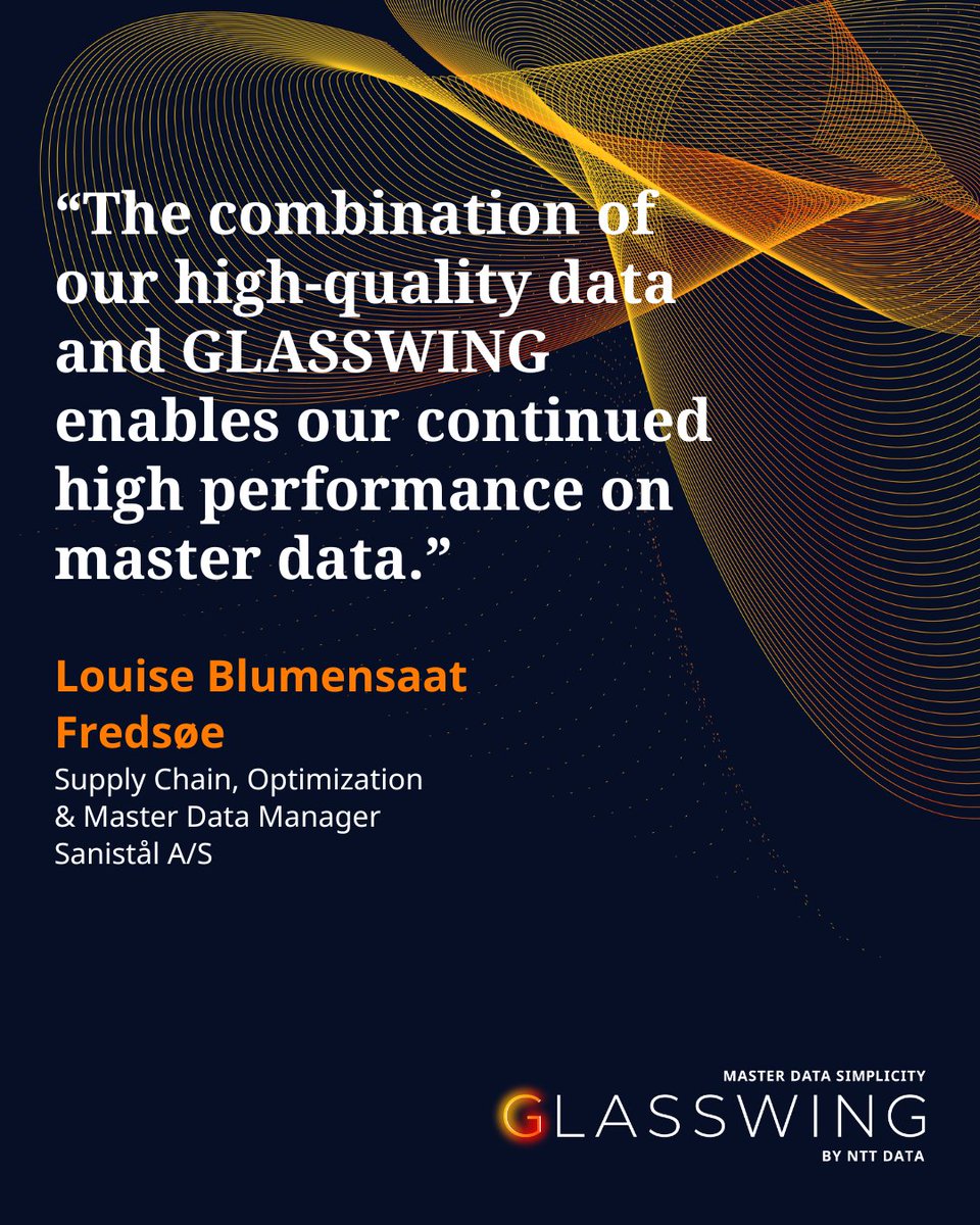 The Danish wholesale company Sanistål decided to upgrade to an advanced #SAP solution. The key to success was a well-structured master data model and automation with the help of GLASSWING, our first-class solution for master data simplification 👉 nttd.link/EXWWf