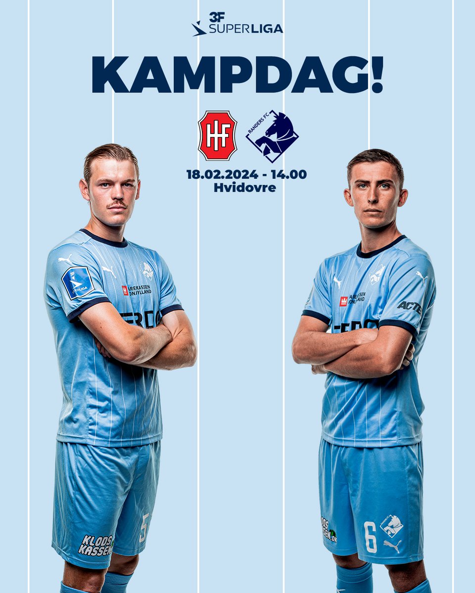 Randers_FC's tweet photo. 𝐊𝐀𝐌𝐏𝐃𝐀𝐆! 👊
⏰ - Kl. 14.00
🆚 - @HvidovreIF
🏆 - @Superligaen
🏟️ - Pro Ventilation Arena
📺 - @TV3sportdk & Viaplay
Kom så drenge! 💪
#randersfc #sldk #rfchif https://t.co/860wdPWjbN