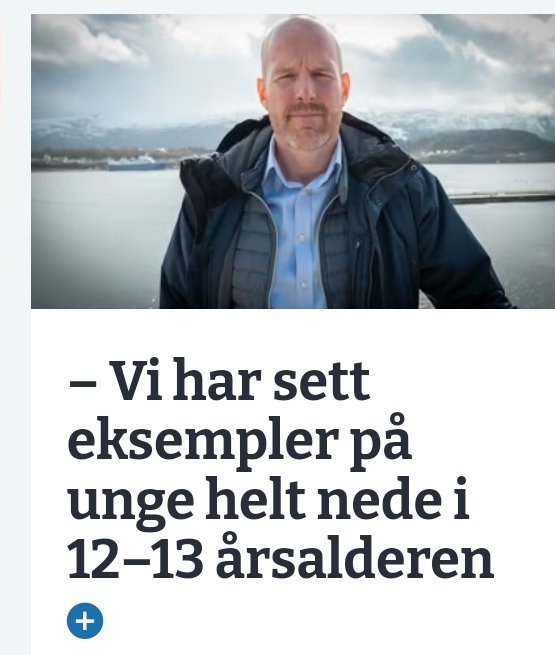 KennethJS's tweet image. Jeg vil tro noen har sett eksempler på unge yngre enn det også.