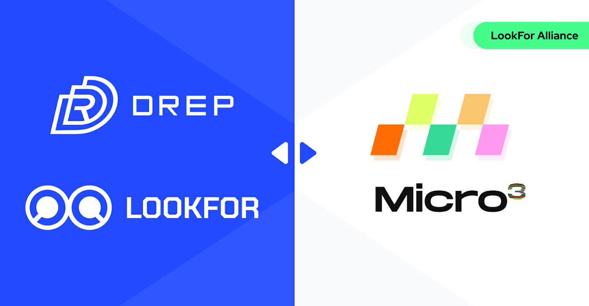 With $DREP staking in full swing, we are thrilled to announce our partnership with <a href="/Micro3io/">Micro3</a>, a decentralized #NFT platform empowering #NFT creativity on <a href="/chainlink/">Chainlink</a> BUILD.

This collaboration reinvigorates #DeFi and #NFT arena, adding value to your assets and enhancing liquidity.