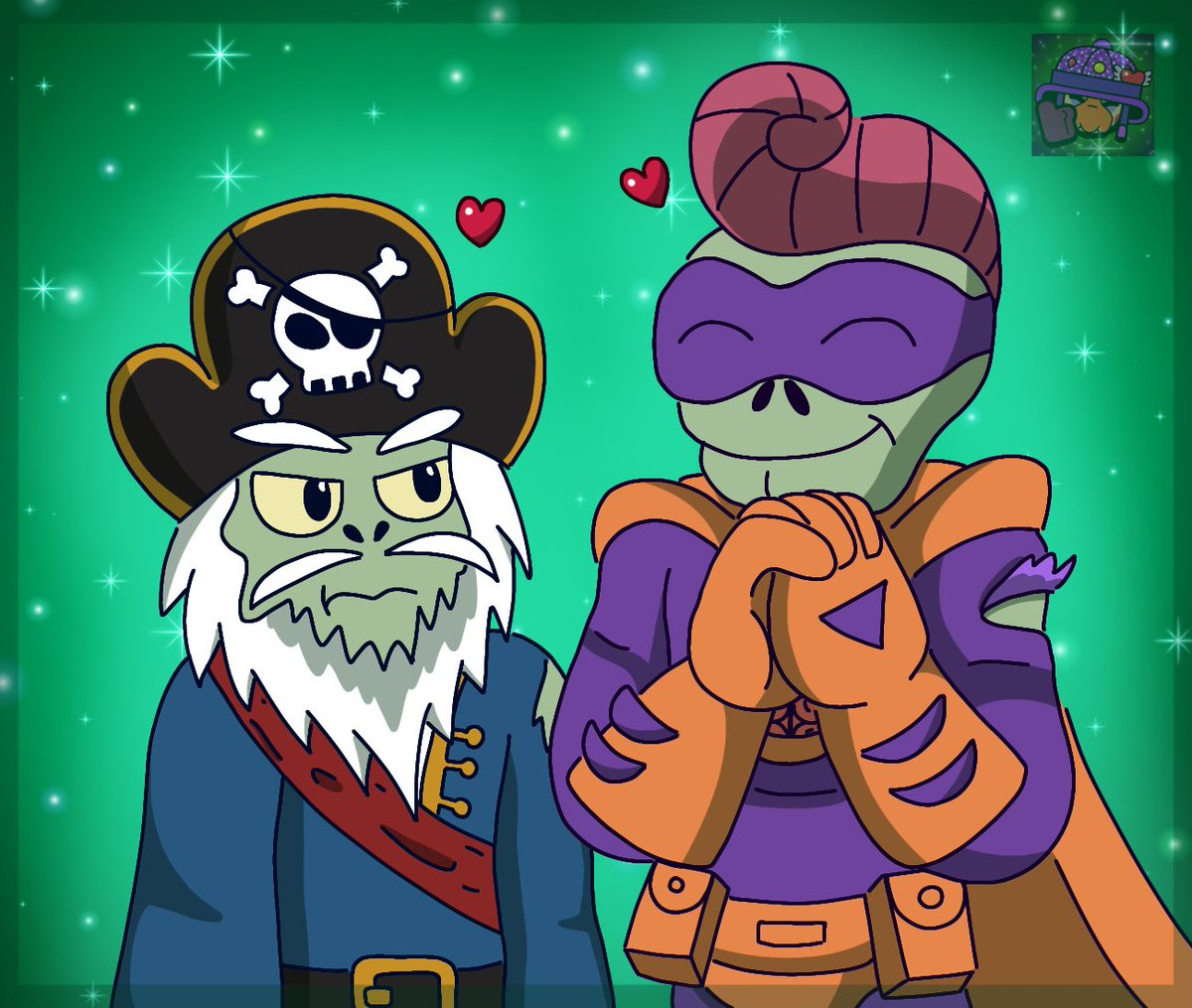 PikachuTrailer's tweet photo. Drawing made by my friend @/PurpleHankBS 
Gae people 🥲❤️
#Pvzgw2 #SuperBeard #SuperBrainz  #CaptainDeadbeard #Shipart #yesiamweird https://t.co/grnTNU5p4Q