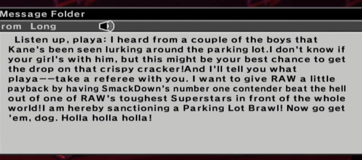 jasvvy's tweet photo. @TheSDHotel @WWEgames in honour of teddy being back in wwe games here's some of his dialogue from SD vs Raw 2007 https://t.co/ePu7vWv3L9