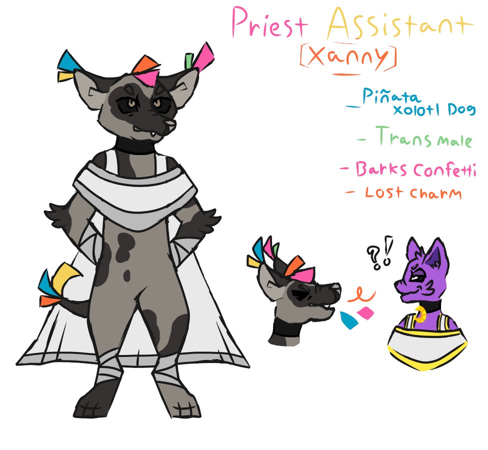 PapermintMilk's tweet image. Got inspired to make my own #LunarEclipseAU oc even drew CatNap for fun :3 This is CatNaps Assistant Xanny he gladly handles any task CatNap gives him no matter what it is without fail!

Feel free to draw him with credit of course &amp;lt;3 Please don't repost this art!