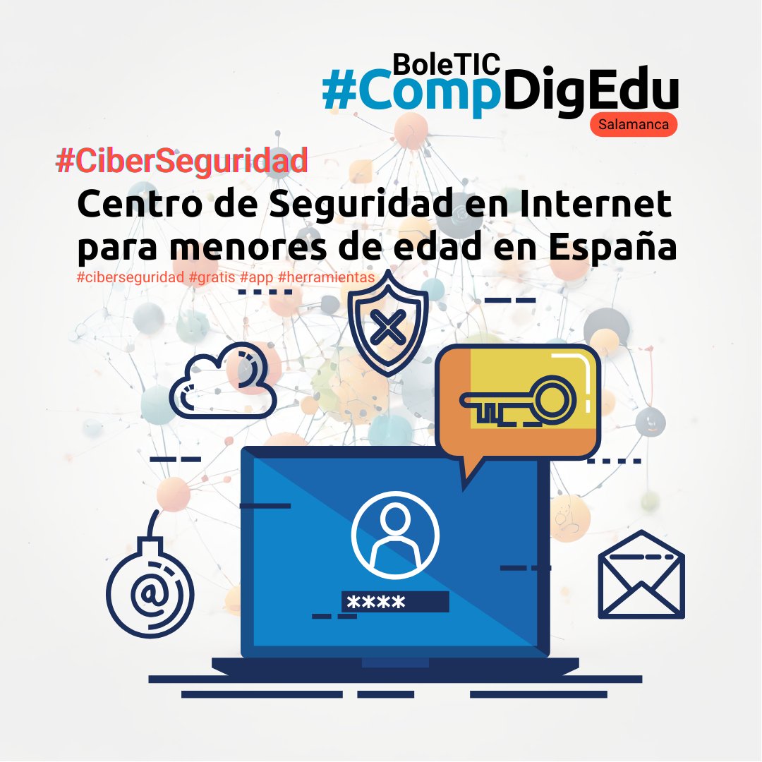 CompDigEdu_SA's tweet photo. Talleres de #ciberseguridad orientada a fomentar el uso 🛡 seguro de las 💻tecnologías por parte de 🧒niñ@s y adolescentes 👧 a través de la iniciativa #IS4K, que es a su vez el Centro de Seguridad en #Internet para menores de edad en España.

ℹhttps://t.co/jtjYQXOOc8 https://t.co/E6swrufeWr