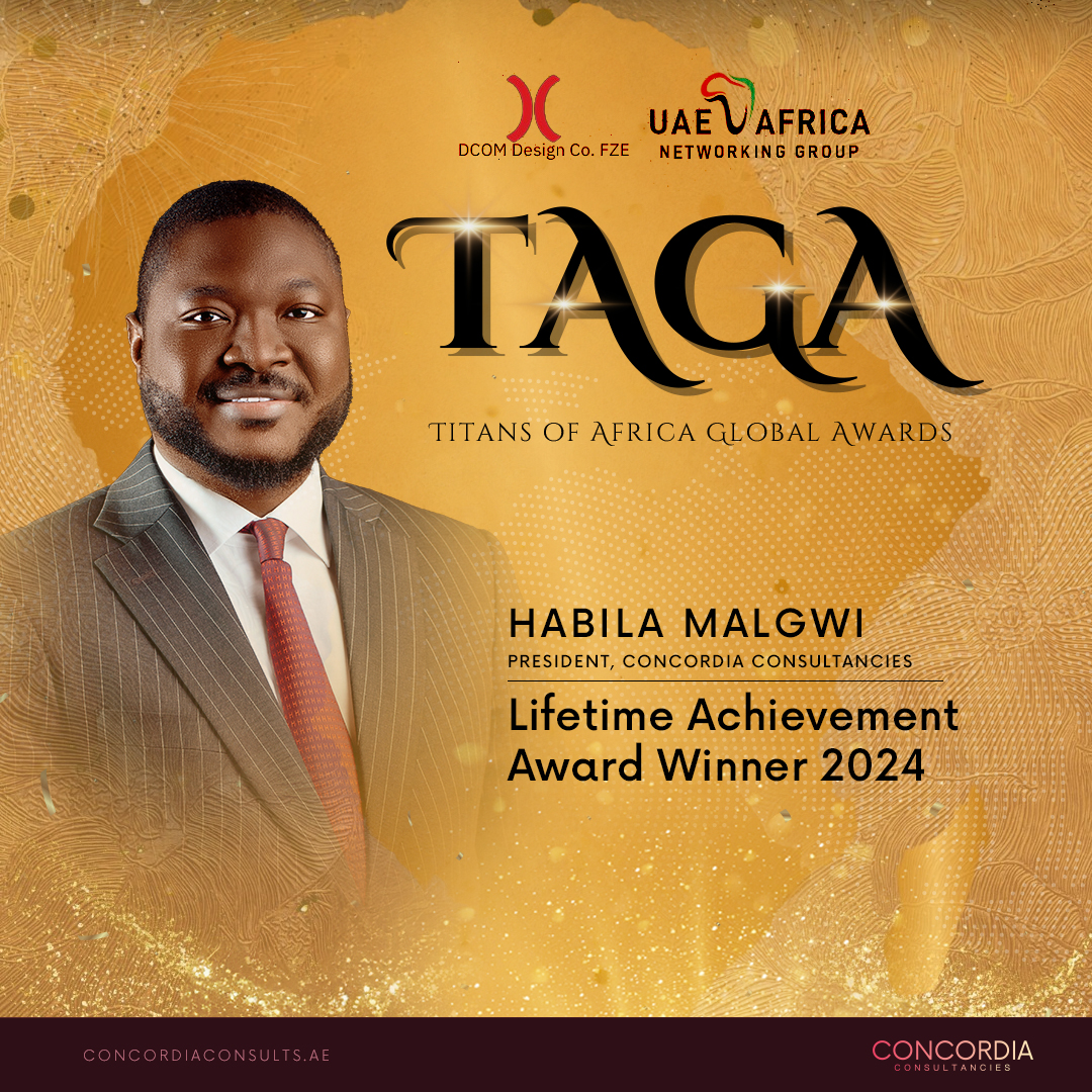 TweetConcordia's tweet photo. We are honored to celebrate our president, Habila Malgwi's remarkable achievements at the Titans of Africa Global Awards in Dubai. At Concordia Consultancies, we're committed to fostering African excellence and transforming communities.

#TAGA #AfricanLeadership https://t.co/2dWPpP16fO