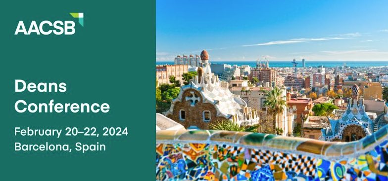Happy to join 600+ global business school leaders shaping the future of business education at the AACSB Deans Conference in Barcelona. Looking forward to meaningful conversations and connections, both new and existing. 🤝🌎 #AACSBdeans @AACSB #LUTbiz @UniLUT 🚀
