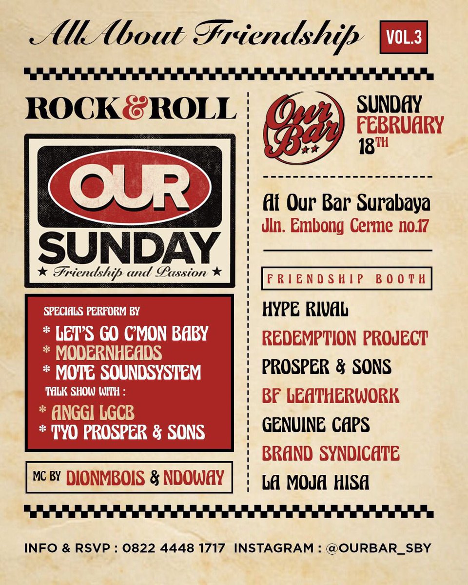 Sampai ketemu nanti di Our Bar jam 20.00 🐲🐲