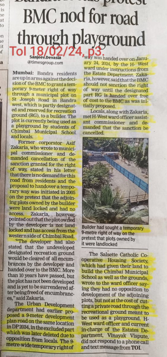 FizzyWinemaker's tweet photo. @ShelarAshish it seems that our open spaces are under threat. Kindly save them! https://t.co/oCMzKPieY3