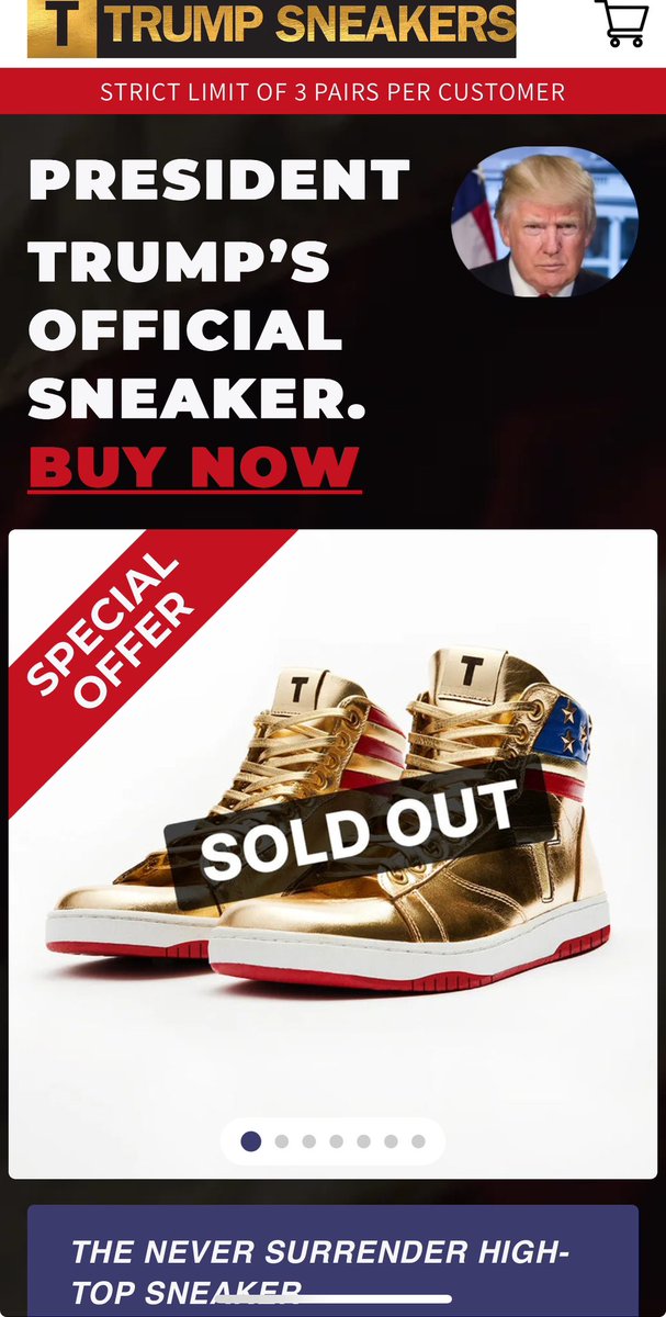 _toshir0's tweet photo. Who copped the Trump 1’s? https://t.co/KxCNEDhY1p