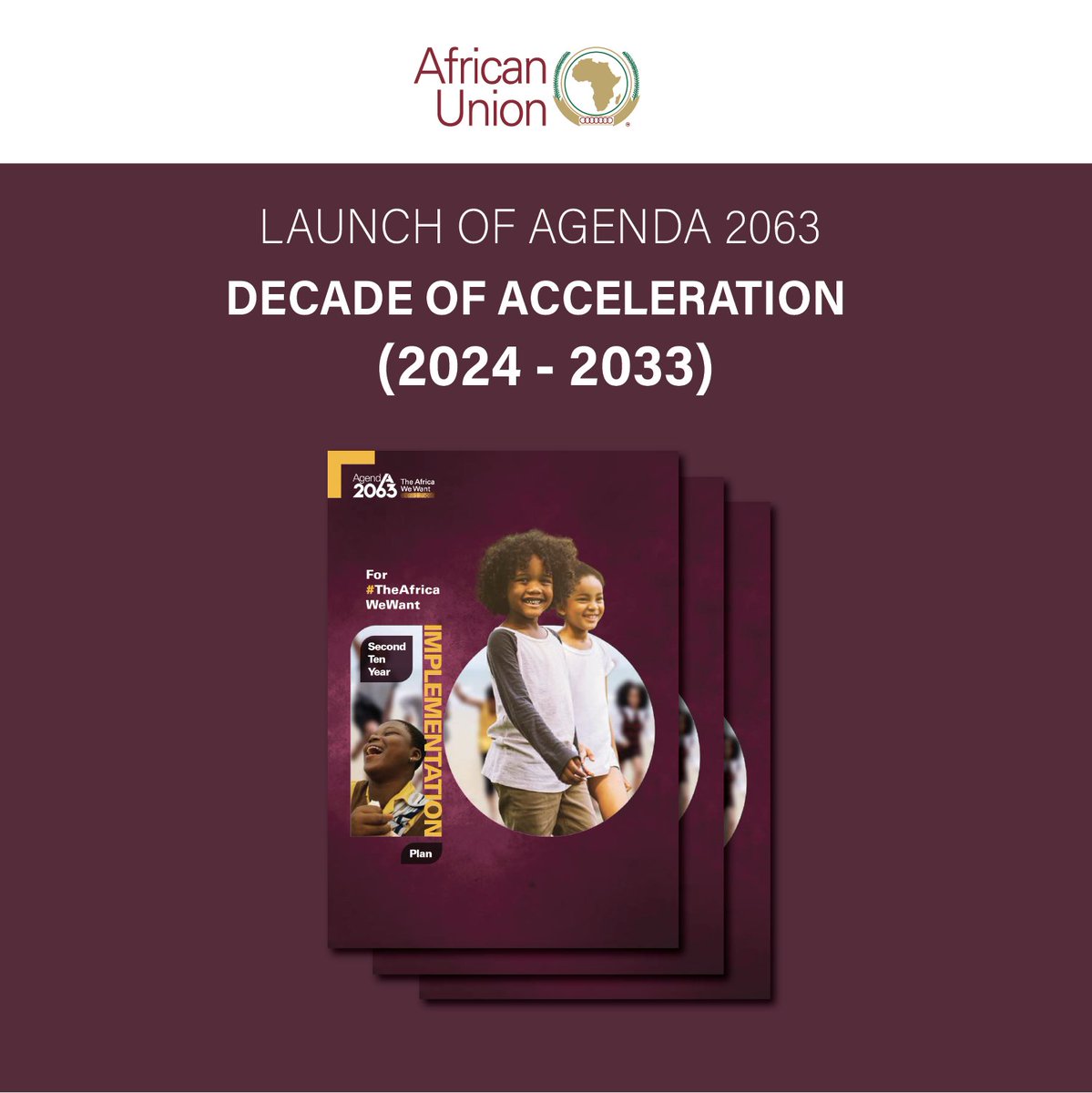 _AfricanUnion's tweet photo. The Second 10-Year Plan is more than a strategy; it's the collective will & determination of African people to shape their destiny. It embodies the dream of unity, dignity, and prosperity for all.

The #Agenda2063 launch is important for several reasons, each highlighting its significance in the context of Africa's development and integration:

1.Strategic Vision for Transformation
2.Collective Commitment
3.Blueprint for Development
4.ramework for Cooperation
5.Empowerment and Inclusivity
6.Addressing Contemporary Challenges
7. Global Influence and Integration

Download Report Here: - https://t.co/Fpk7gNHUjw
