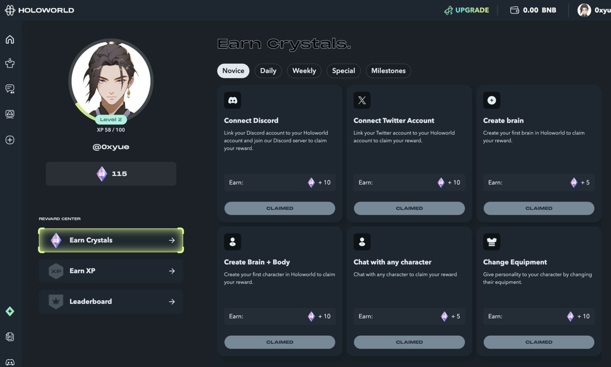 零撸AI项目之@HoloworldAI 新的一年开工大吉，2024准备认真撸毛，不能被小伙伴落在后面。今天就给大家介绍一个零撸ai项目，融资650w美元，成本0，每日签到即可。  项目介绍
