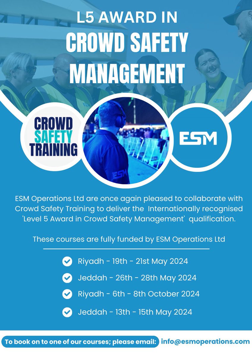 Crowd Safety Training tweet media