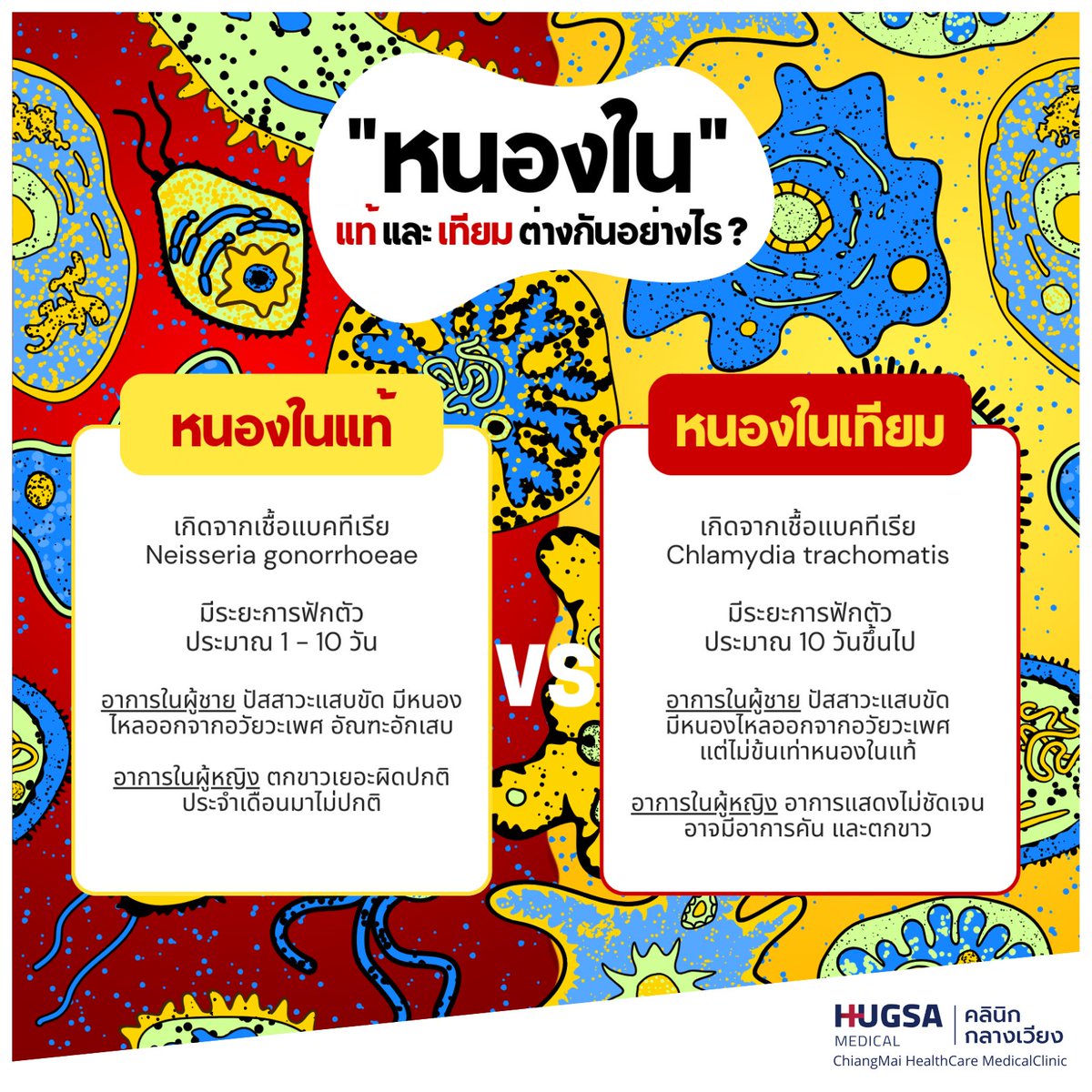 ClinicHugsa's tweet photo. หนองในแท้ และหนองในเทียม อาการนั้นคล้ายกันมาก แต่วิธีการรักษาแตกต่างกัน ยาปฏิชีวนะที่ใช้ก็ไม่เหมือนกัน ดังนั้น ไม่ควรซื้อยากินเอง ควรได้รับการตรวจยืนยันจากแพทย์เท่านั้น เพื่อจะได้รับการรักษาที่ถูกต้อง https://t.co/E3VvcL7KJ8