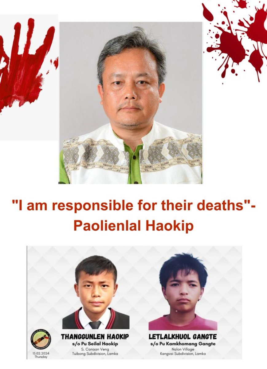 Yes, <a href="/paolienlal/">Paolienlal Haokip</a> you hold responsible. They might have been in school had you not instigated  them to join the violence. You are the root of the violence and you need to be uprooted. #Manipur <a href="/NBirenSingh/">N. Biren Singh</a> <a href="/Manipur12345/">Mangang Joykishore</a>
