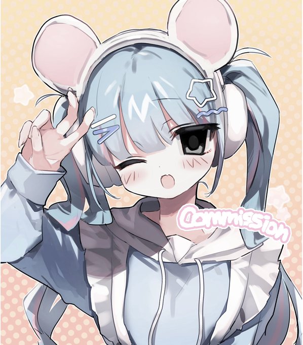「hair ornament mouse ears」 illustration images(Latest)