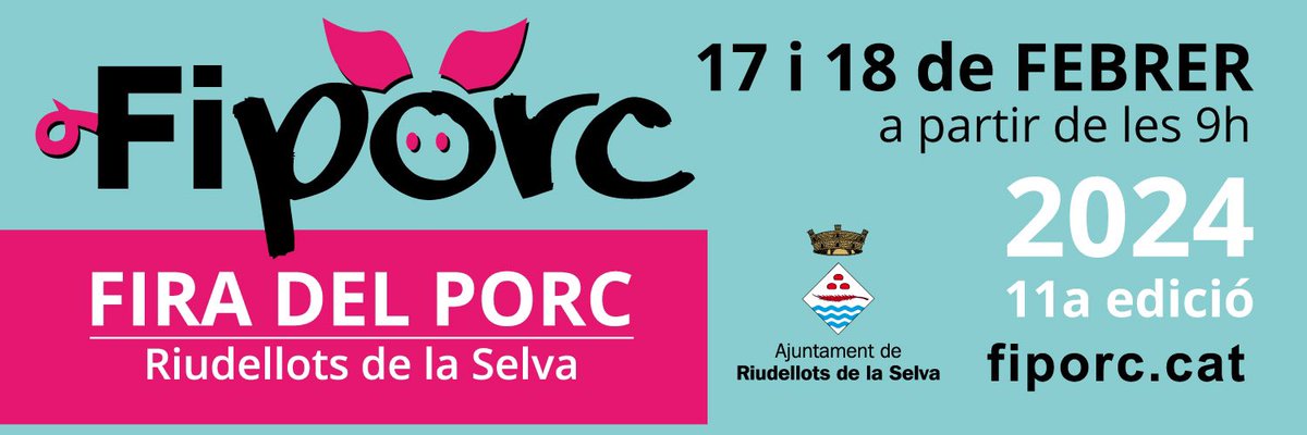 Riudellots's tweet photo. 🐽#Bondia! Segon i darrer dia de @Fiporc a #Riudellots‼️

 😋Iniciem la programació amb un bon esmorzar de forquilla.

🙌Veniu i gaudiu de #Fiporc2024 amb tota la família. 

👀Activitats 👉 https://t.co/5P9VtuKkGq https://t.co/nz8qtP8wBZ