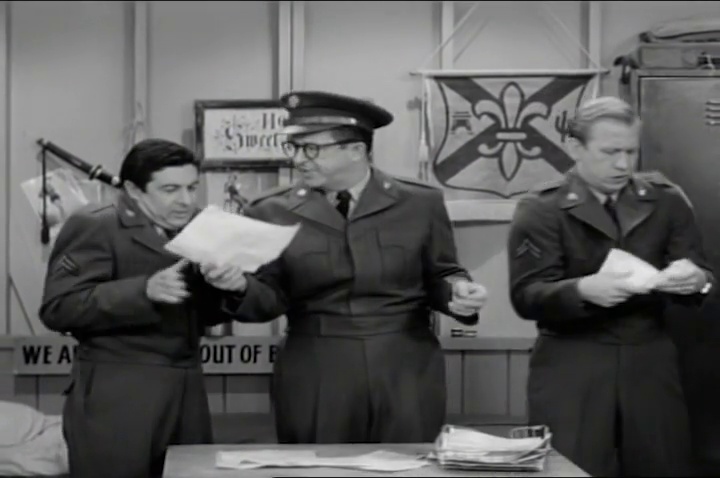 RandCaps's tweet image. &quot;Bilko escapes cold weather by entering platoon in Miami singing contest, but ends up betting against them. New member has stunning voice.&quot; #Bilko #Miami #SingingContest #Platoon #Bet [From The Phil Silvers Show, Ep: &quot;The Singing Contest,&quot; (Tue, Dec  6, 1955)]