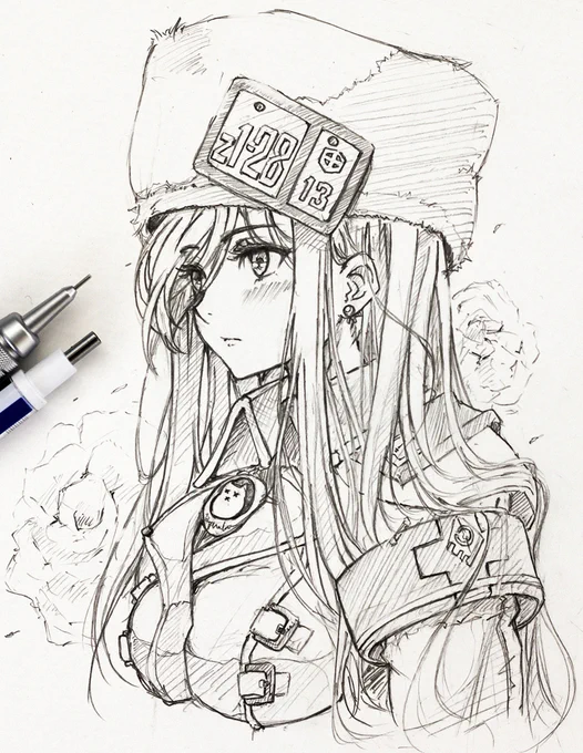 ミリア描きました😌
#GGST #ギルティギア 