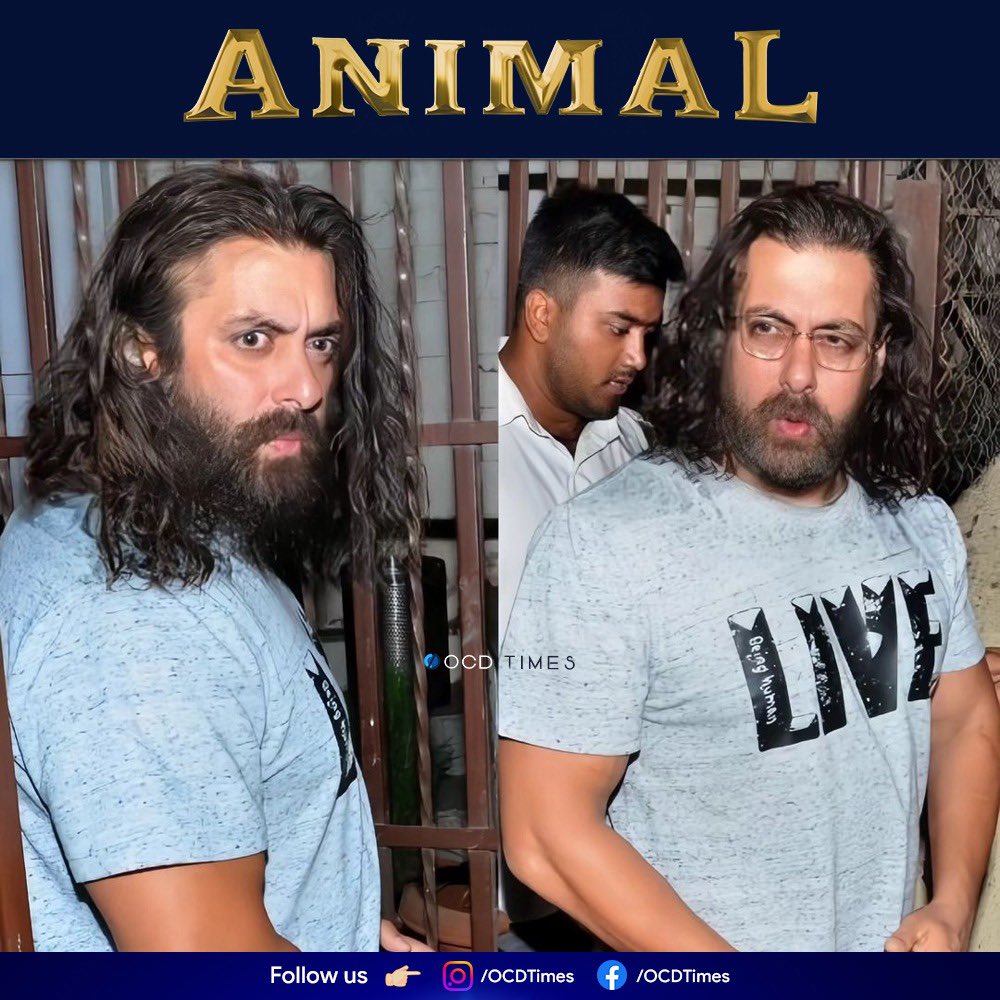 Rate this look of Salman bhai 🔥
.
#AnimalTakesOverTheNation #AnimalInCinemasNow #Animal #AnimalHuntBegins #BloodyBlockbusterAnimal #AnimalTheFilm
.
#OCDTimes #SalmanKhan #RanbirKapoor #Tseries #BhushanKumar #KrishanKumar #PranayReddyVanga #SandeepReddyVanga #NetflixIndia