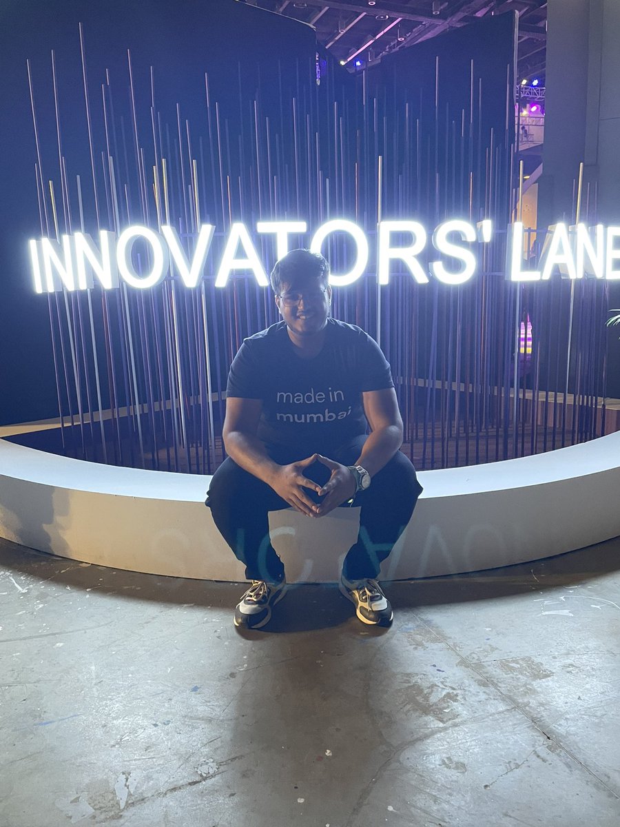 HMamuwala's tweet image. At innovators lane #mumbaitechweek #bkc