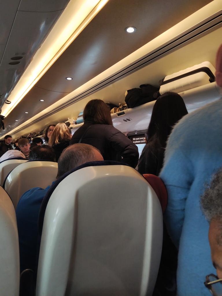 MarinaWay10's tweet photo. @CrossCountryUK , this is an absolute joke....10:40 Newcastle to Penzance train, full since York and when I say full, I mean packed in like sardines!  Is this safe?  Feeling very uncomfortable. https://t.co/Udws3EOgpT